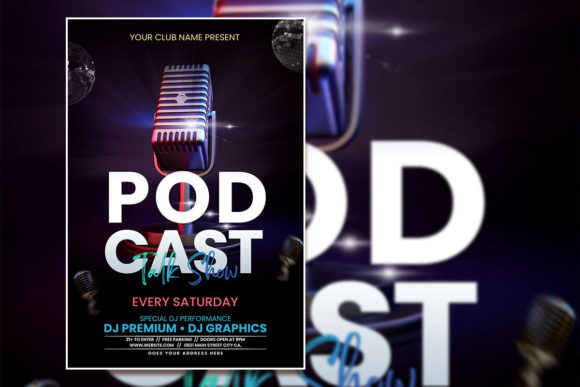 Design a Standout Podcast Poster with This Modern Template