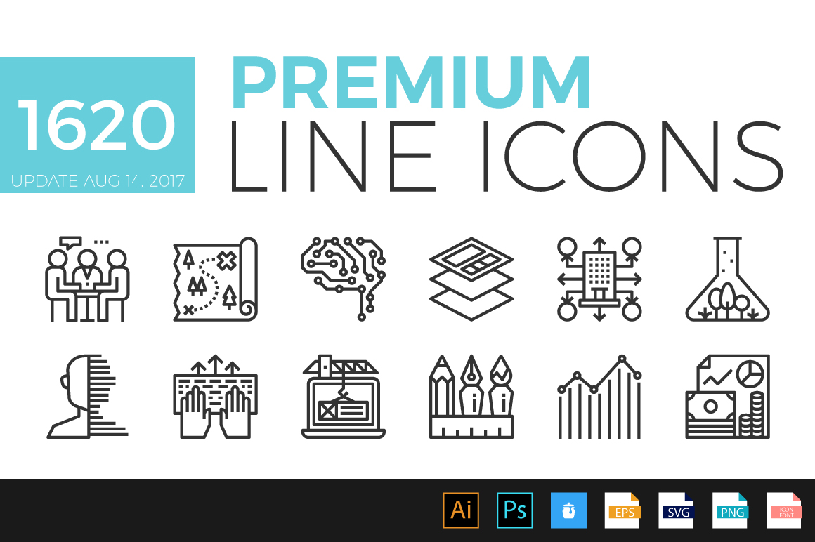 Master Visual Communication with Premium Line Icons
