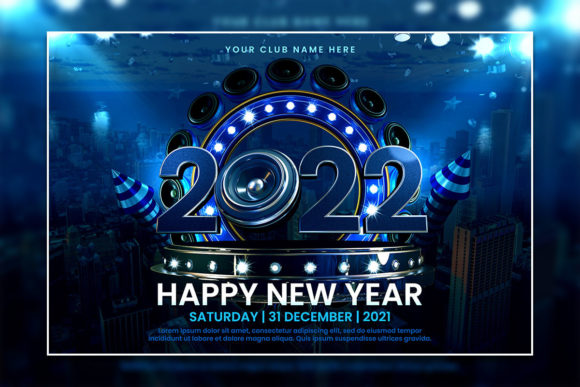 Modern New Year 2022 Invitation Template: Create Festive Magic