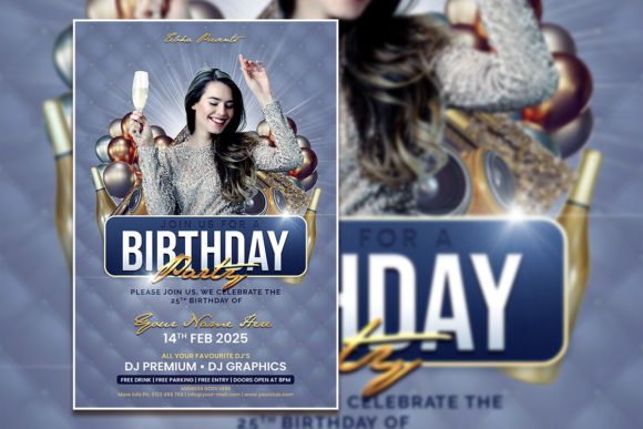 Modern Style Birthday Party Template for Stunning Invitations